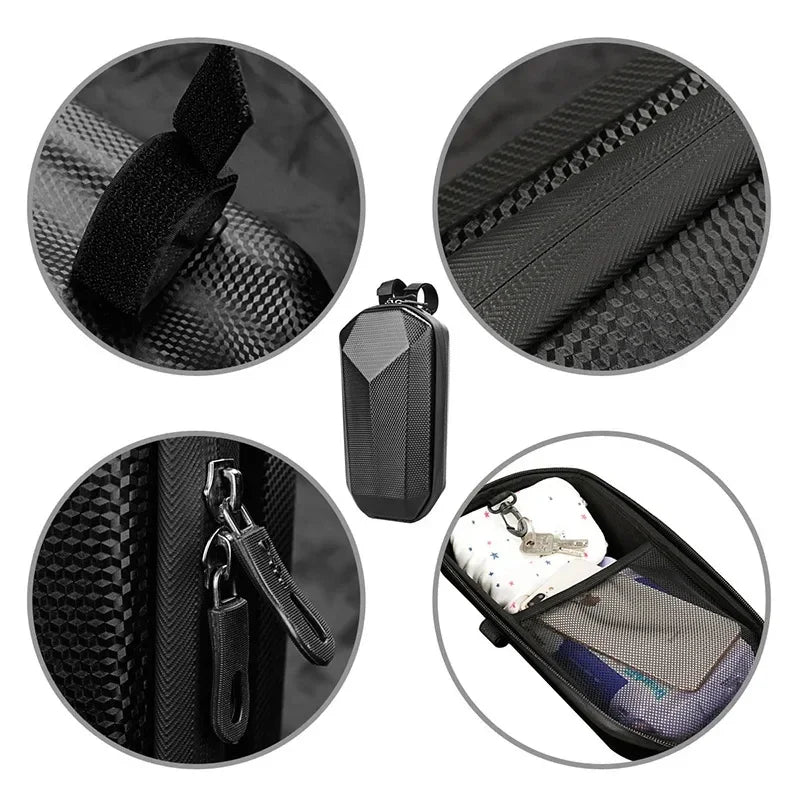 Electric Scooter Front Bag Waterproof EVA Hard Shell Bags Reflective Handlebar Hanging Bag Storage Accessories for Xiaomi M365