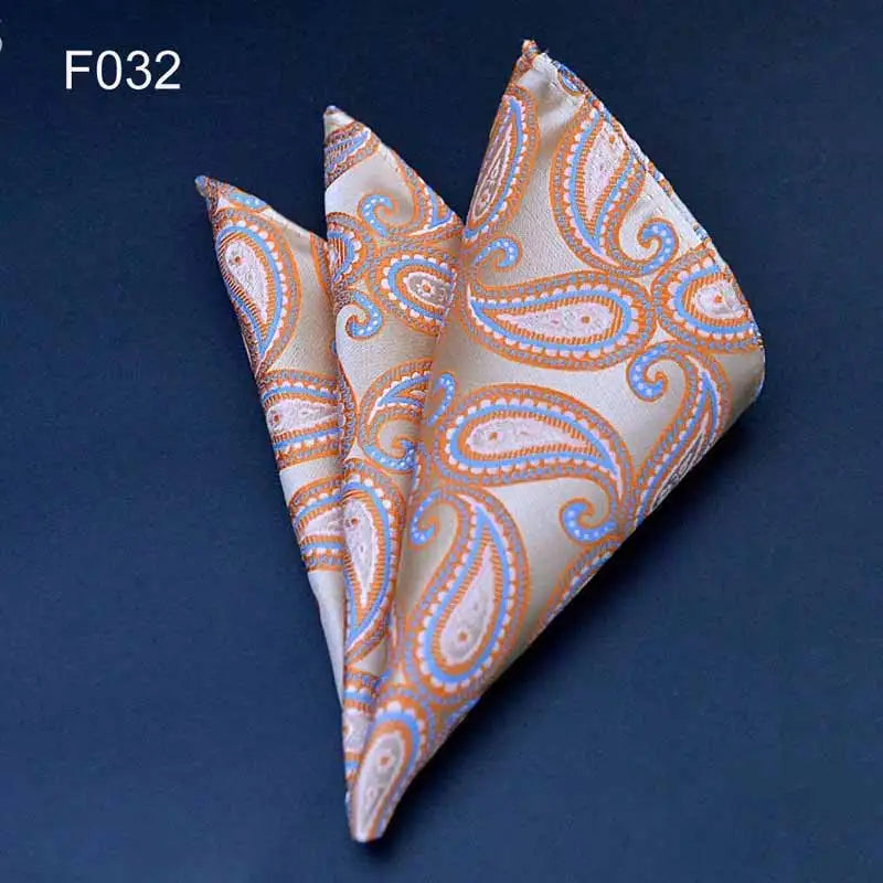 41 Colors Men's Handkerchief Plaid Dot Paisley Hankies Hanky Business Pocket Square Chest Towel 25*25CM