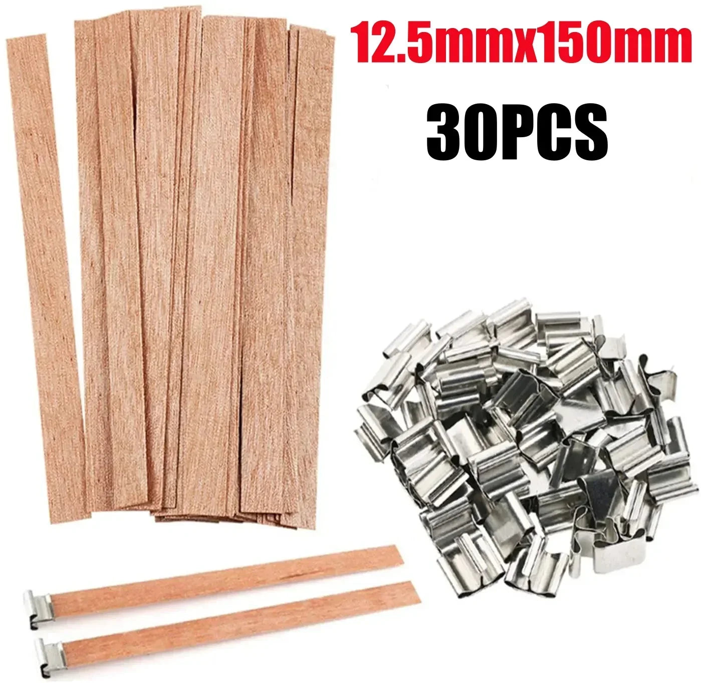 Handmade Soy Wax Candle Wooden Wick DIY Aromatherapy Candle Single Direction Wick Paraffin Wax Candle Crafting Guide
