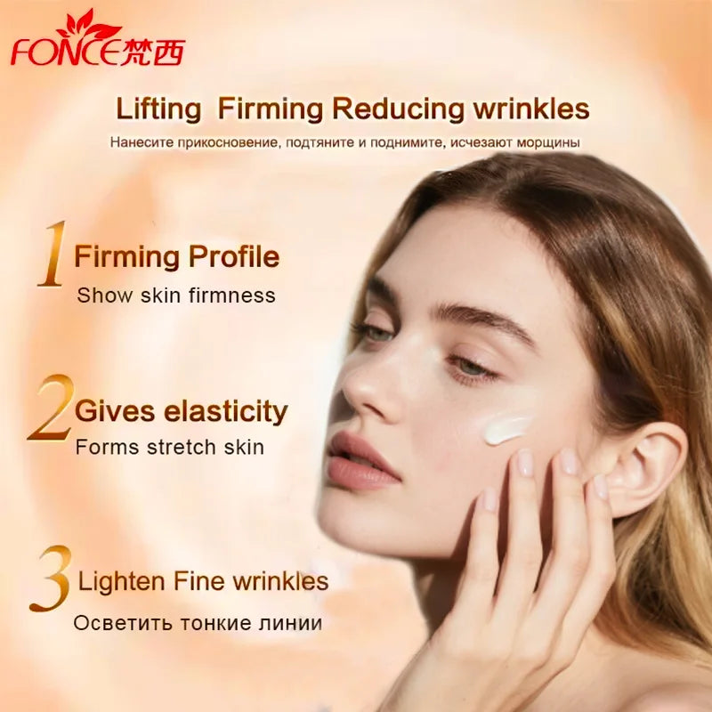 FONCE Hexapeptide Anti-wrinkle Essence Facial Cream, Fine Line Reducing, Moisturizing, Nourishing and Lifting Cream 50g