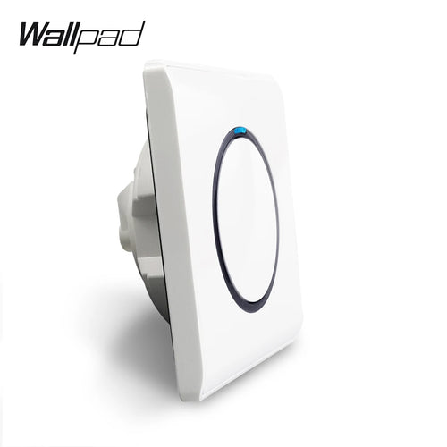 1 2 3 4 Gang Switch with LED Indicator White Plastic PC Panel On and Off Push Button Rocker 1 2 Way