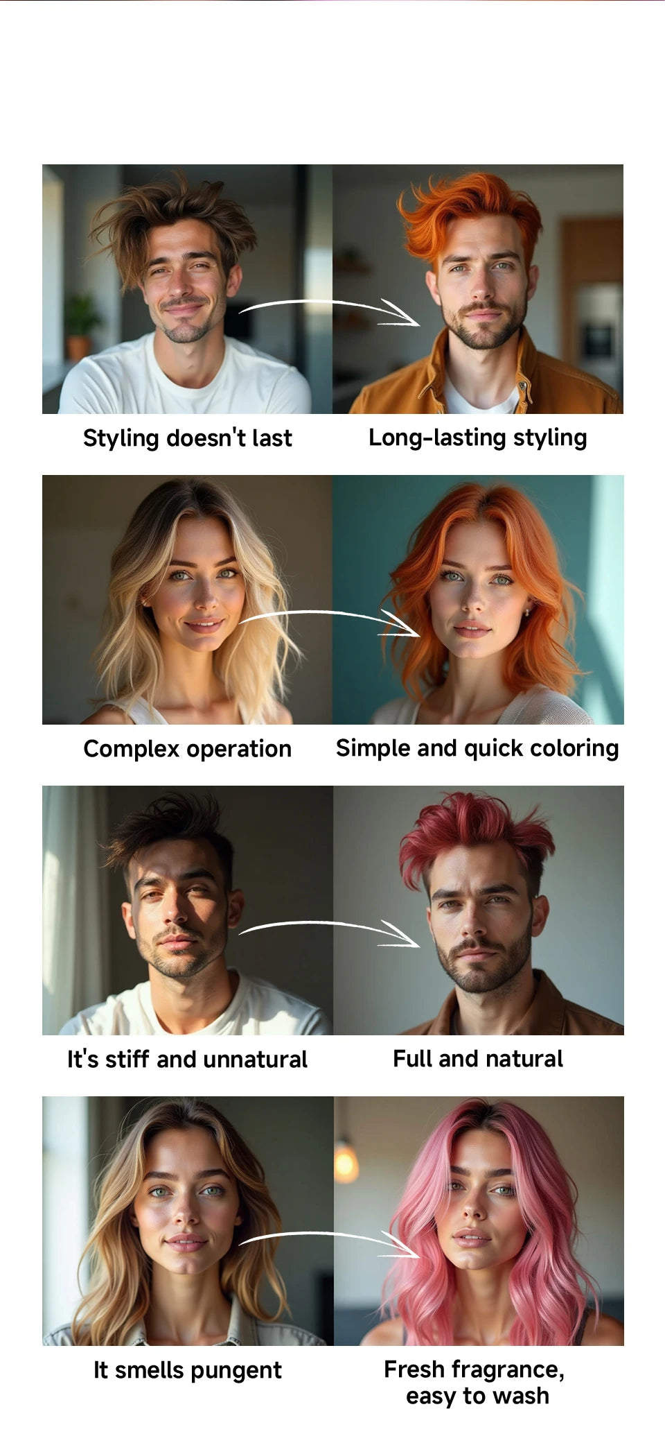 50g Disposable Hair Mud Wax 13-Color Hair Colouring Waxes Hairstyle Styling Paste for Men Women Teen Party Role Play Halloween