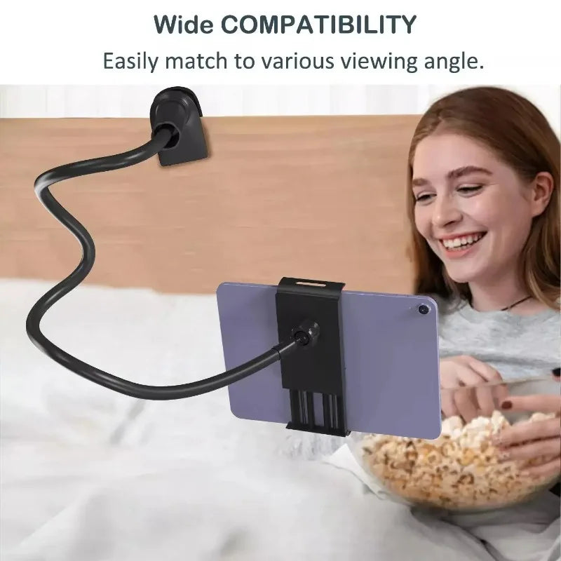 360° Flexible Gooseneck Phone Tablet Stand Adjustable Lazy Bed Mount Clip For Smartphones Tablets