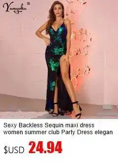 Sexy backless sequin summer dress women club vacation party birthday dress elegant bodycon prom evening short dresses vestidos