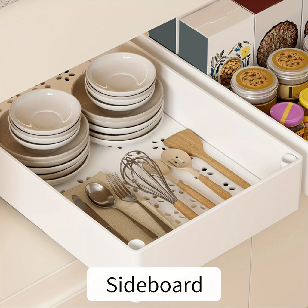Cabinet Pull Out Organizer Slide Out Storage Rack with Slide Rail for Bowl Spice Utensils Storage Kitchen Bathroom Organization