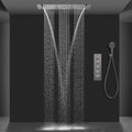 Embedded concealed shower head, wall-mounted, hidden, pre-buried, sky-high, giant overhead shower head with music function
