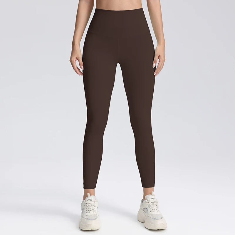High Waisted Compression Leggings Hip Lifting Yoga Pants Women's Sports and Fitness Tight Cropped Pants