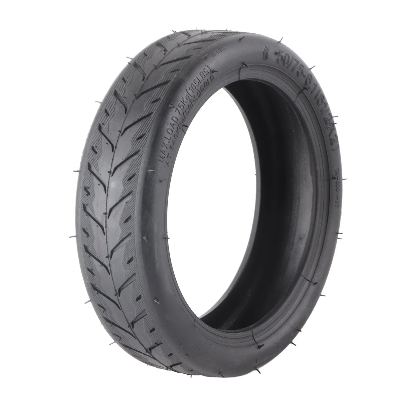Scooter Tire Replacement 50/75‑6.1 Electric Scooter Tire Rubber Grooves Excellent Grip Shock Absorption Electric Scooter Parts