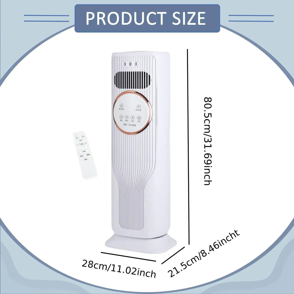 Three Level Ventilation Portable Fan Heater with Water Ice Tank for Home Bedroom Air Conditioning