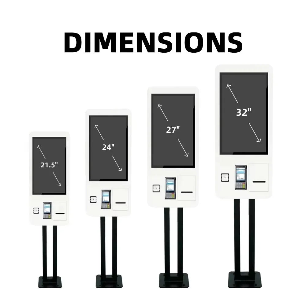 Interactive Self Service Payment Automatic Touch Screen Kiosk Mcdonalds Self Ordering Machine Digital Signage for Restrurant