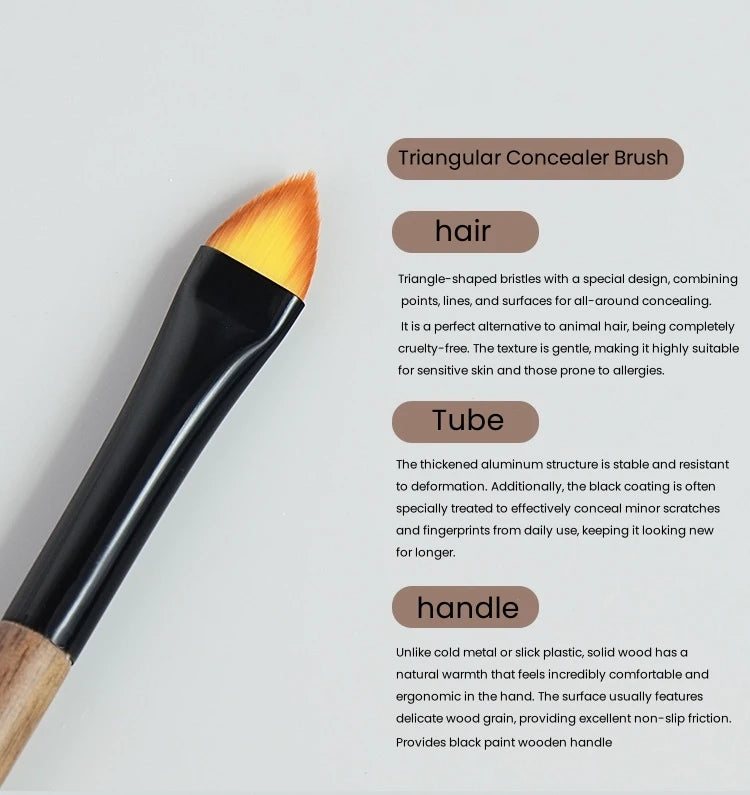 Triangle Concealer Makeup Brush Cosmetic Liquid Foundation Contour Cream Beauty Brushes Face Make Up Tools