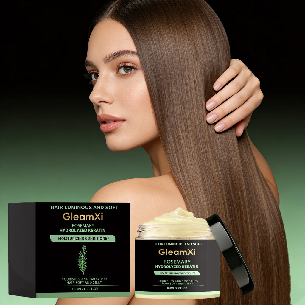 Rosemary Hair Conditioner Smooth Hair Improve Dryness Repair Damaged Frizzy Hair Reduce Hair Splitting Strengthen Hair Care