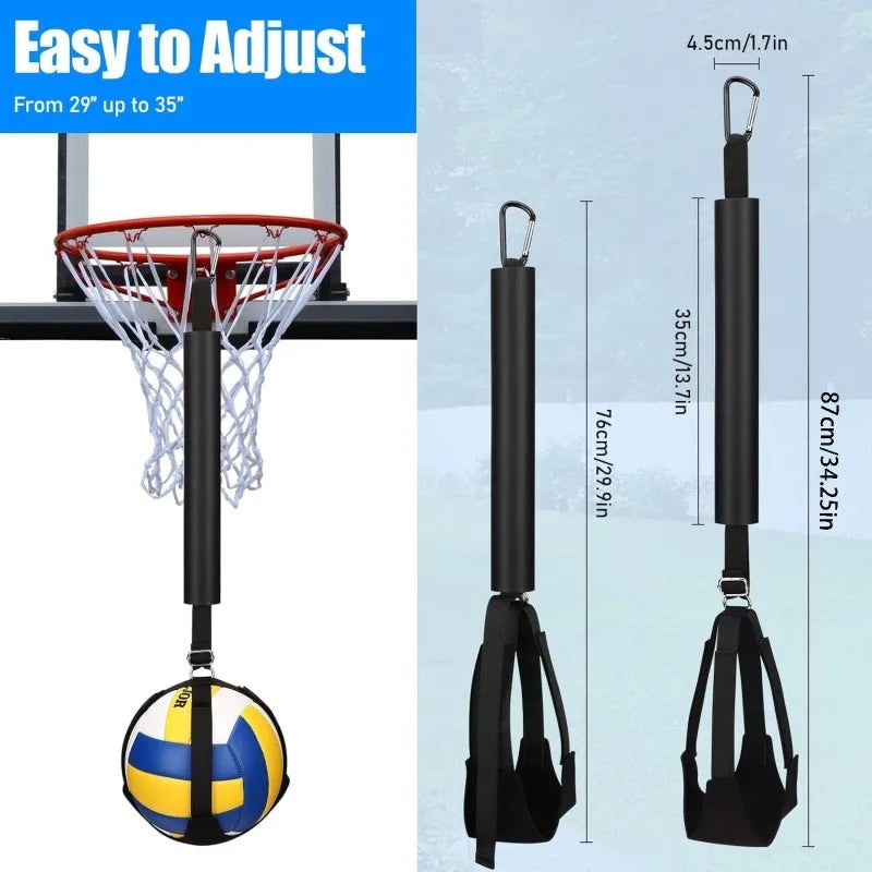 Volleyball Spiking Training Aid Adjustable Belt Solo Serve Training Equipment Bouncing Train Rope Beach Volleyball Accessories