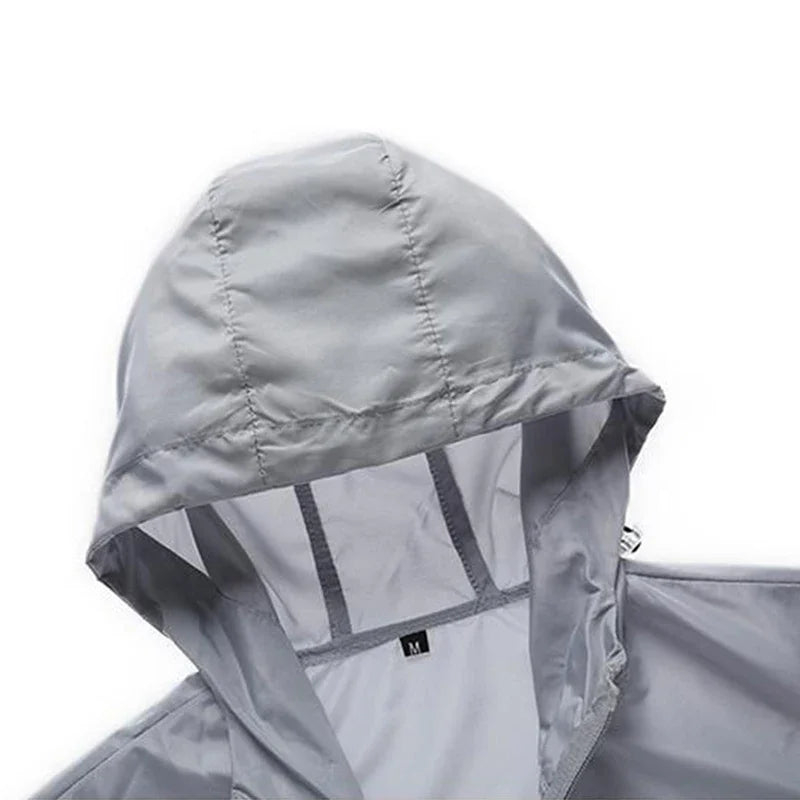 Outdoor Hiking UPF50+ Summer Sun Protection Running Men's Casual Quick-drying Bicycle Sports Hooded Jacket Thin Skin Windbreaker