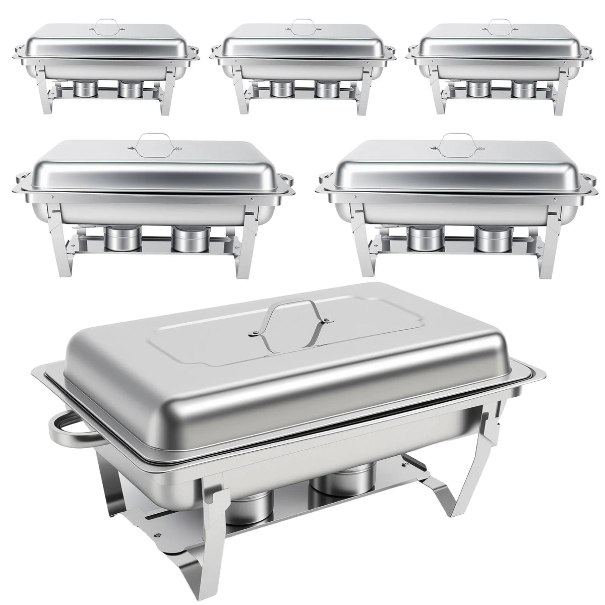Chafing Dish Buffet Set Stainless Steel 316 Restaurant Catering with Lids Holders Food Warmer Server for Party Banque Weddings