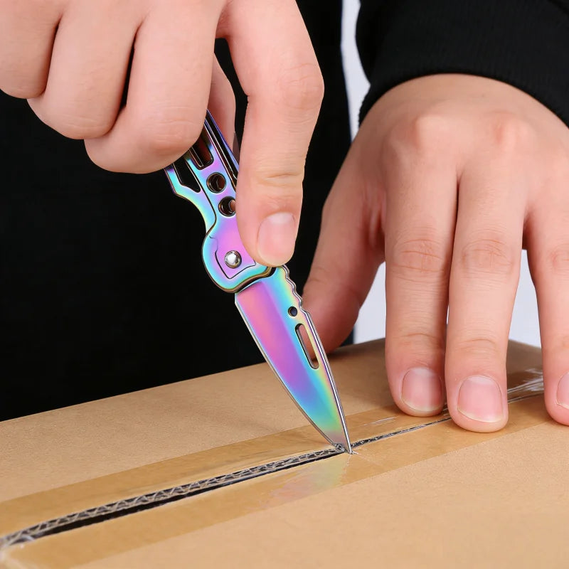Multi-function Stainless Steel Folding Knife Katana Samurai Sabre Hanging Vegetable Fruit Knife Kitchen Gadgets Home Accessory