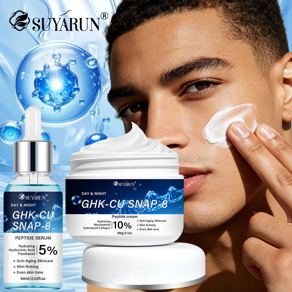 SUYARUN GHK-CU SNAP 8 Cream & Serum - Anti-Aging Facial Moisturizer, Firming and Moisturizing for All Skin Types.