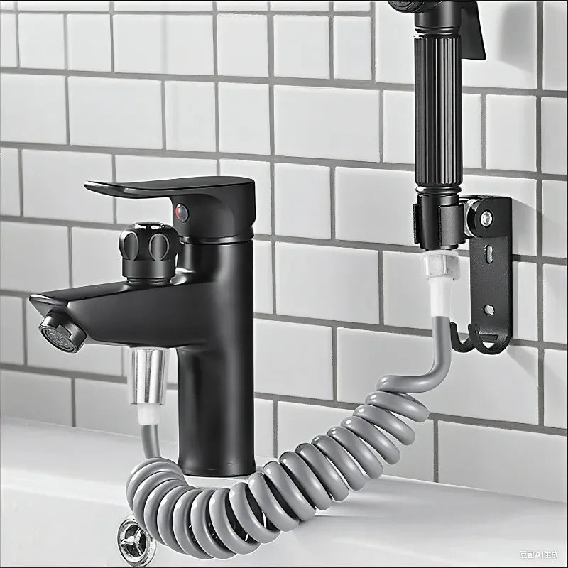 2/3/5 Meters Spring Shower Hose Plastic Telephone Line Shower Hose Water Pipe Tube for Bedroom Personal Cleaning and Pet Bathing