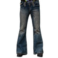 Vintage Men's Big Flared Jeans Male Youth Four Seasons Casual Deep Blue Denim Pants 2023 Fashion High Waist Trousers Streetwear