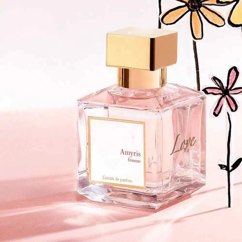 Amyris Femme Women’s Perfume 70Ml,Layered Woody Floral Fragrance,Lemon Blossom, Pear Accord、Amyris Oil, Musk, Amber Accord，Square Clear Glass Bottle With Gilded Cap, White And Gold Gift Box，As Premium Gift
