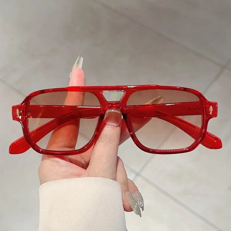 New HD Ultra Light Small Arrowhead Fashion Sunglasses UV400 Retro UV Protection Driving Street Shooting Riding Shades Eyeglasses