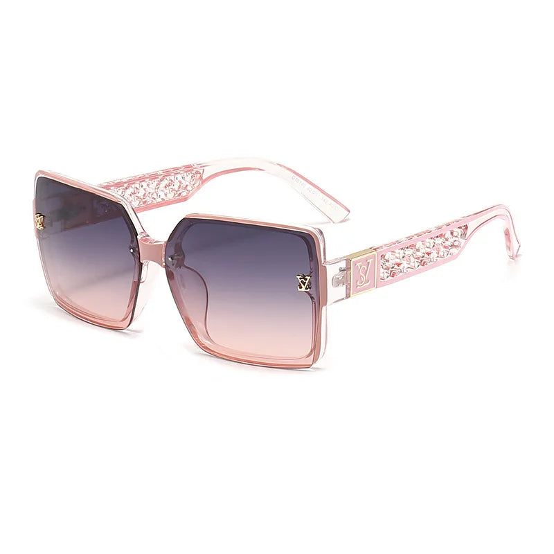 2026 New Fashion Glamour Sunglasses For Women And Men Stylish Oversize Designer Sun Glasses Square Unisex Shades UV400