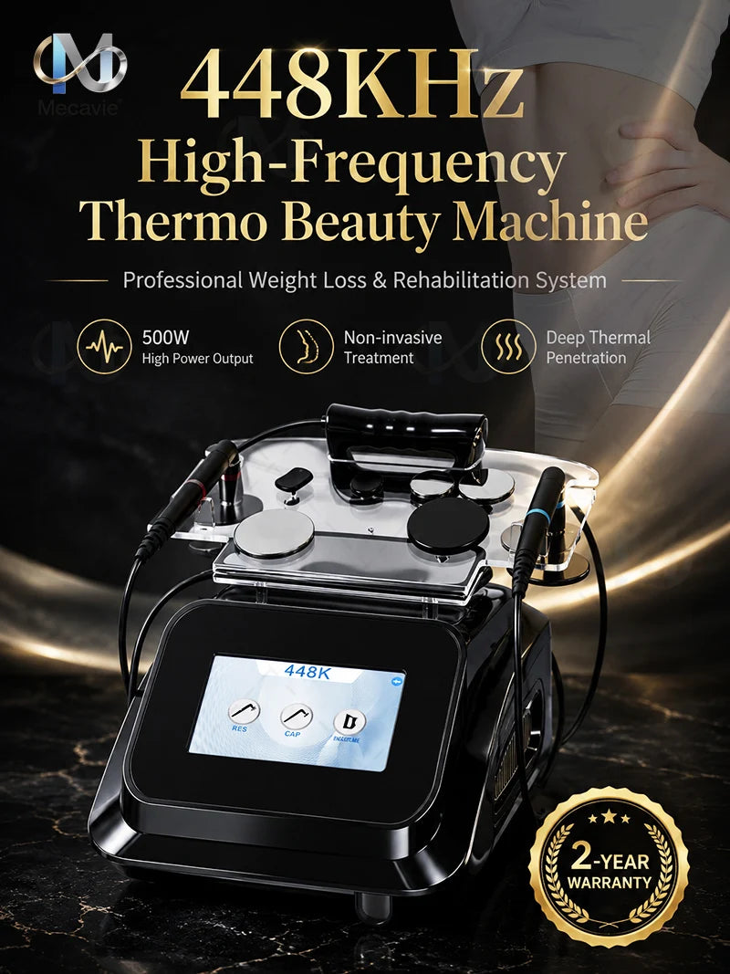 2026New 448KHZ INDIBA Tecar Therapy Machine Physiotherapy Pain Relief Body Slimming Skin Rejuvenation Salon SPA Beauty Equipment