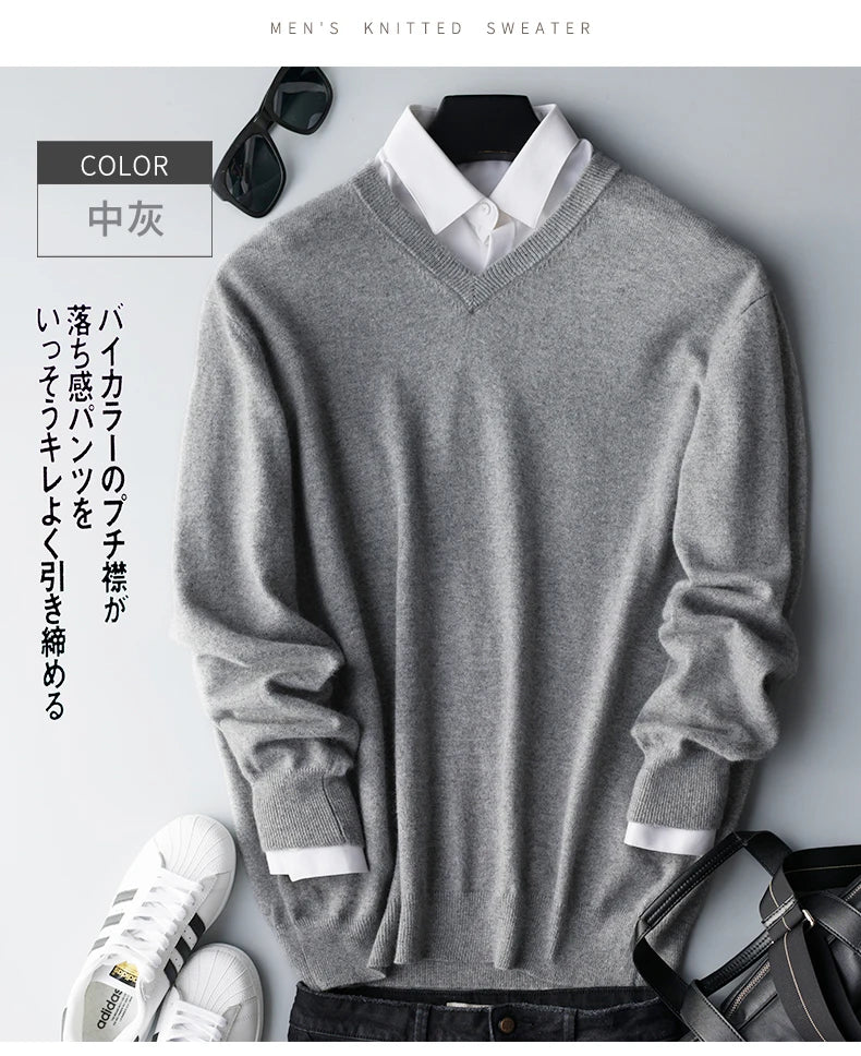 Cashmere Cashmere Sweater Men 2025 Autumn Winter Jersey Jumper Robe Hombre Pull Homme Hiver Pullover Men O-neck Knitted Sweaters