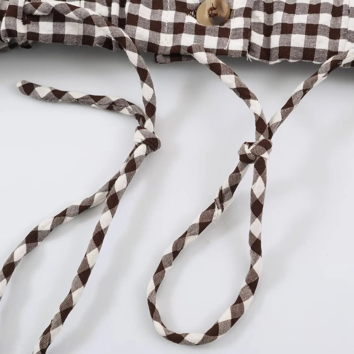 Women's Plaid Jacket, Vintage Gingham Check Coat, Stand Collar Long Sleeve Button Up Outerwear, Loose Casual Autumn Windbreaker