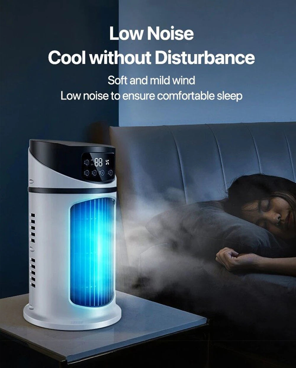 Portable Air Conditioner USB Mini Air Conditioner Air Cooler Fan Water Cooling Fan Air Conditioning Air Cooler For Home Office