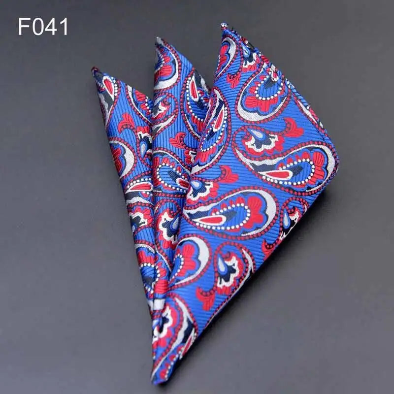 41 Colors Men's Handkerchief Plaid Dot Paisley Hankies Hanky Business Pocket Square Chest Towel 25*25CM