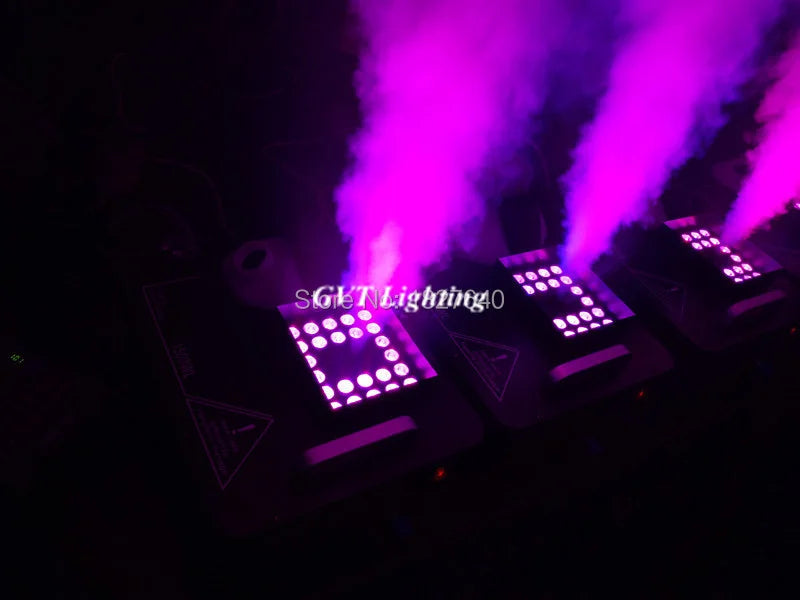 New Arrival 1500W DMX LED Fog Machine Pyro Vertical Smoke Machine 24x9W Professional Fogger For Stage Equipment