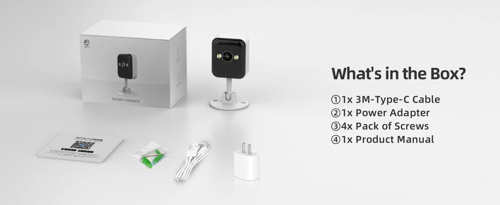 JOOAN 3MP Indoor Security WiFi IP Camera Moiton Detection Night Vision Smart Baby Monitor 24/7 Video Surveillance Camera