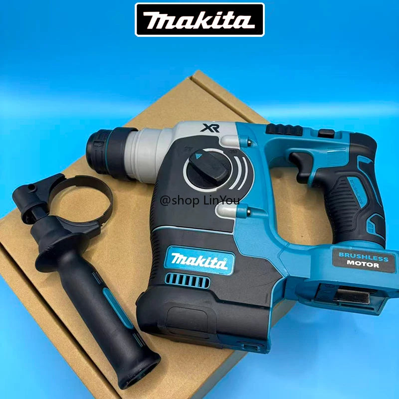 Makita Electric Cordless Brushless Hammer Drill Rechargeable Rotary Hammer Drilling and Chiseling High torque power Tool
