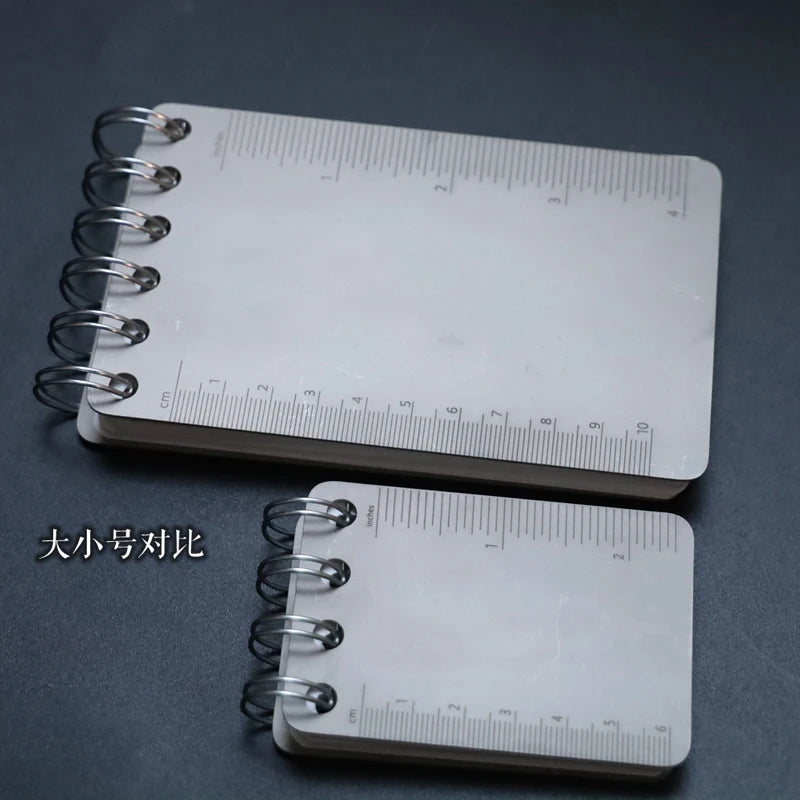 EDC Titanium Alloy Notepad Portable Recyclable Tools Outdoor DIY Survival Camping Gear EDC Multifunction Tools