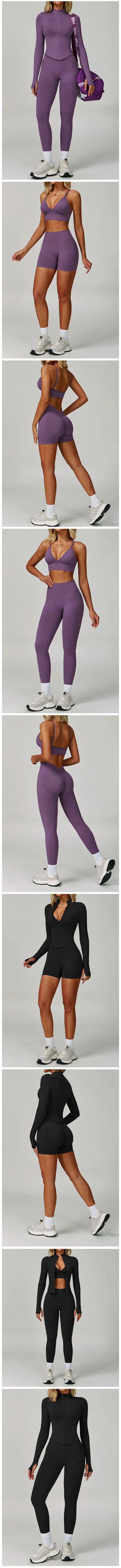 2/3PCS Seamless Sports Set  Yoga Suits  Women Tracksuit Gym Running Workout Clothes Sports Long Sleeve Leggings Yoga Clothing