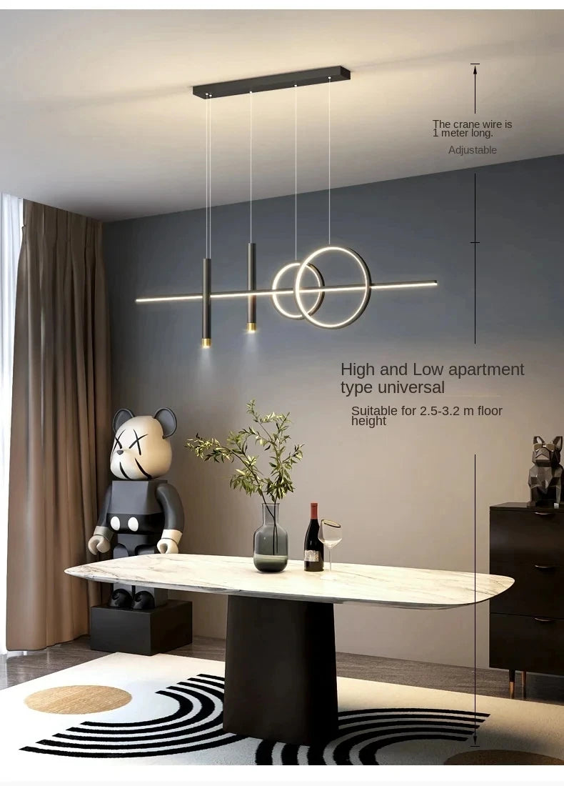 Modern Restaurant Pendant Lights LED Dining Tables Kitchens Ceiling Lights Modern Minimalist Hotels Bars Cafes Home Decor
