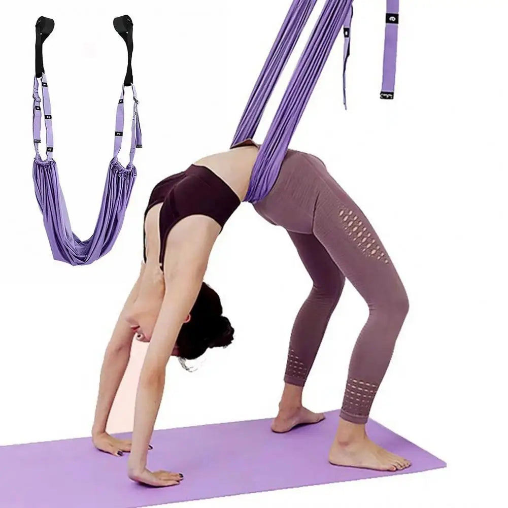 Waist Stretcher Rope Aerial Yoga Stretching Rope Backbend Assist Flexibility Trainer Back Pain Relief Strap for Waist Leg