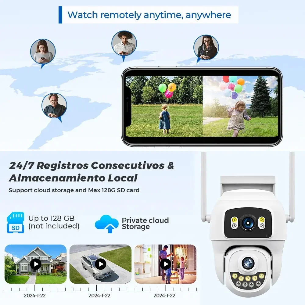 3.6mm Wide Angle Outdoors 6MP Tuya Smart Dome IP Camera Motion Detection POE CCTV 120 Degrees Security Video Surveillance Camera