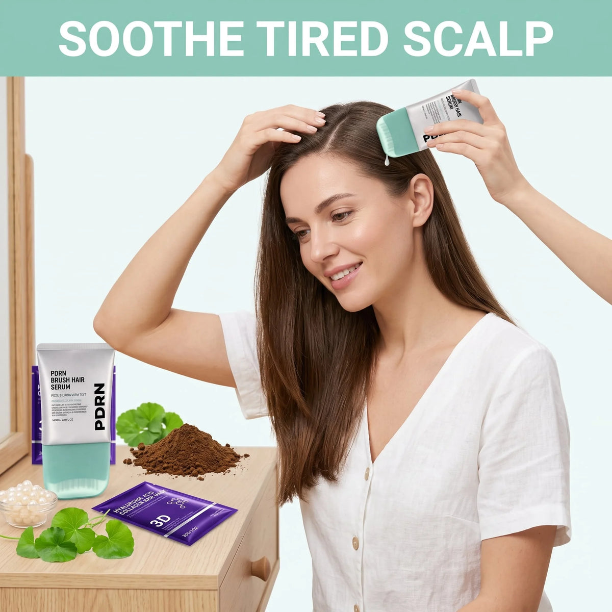 Deep Moisturizing Hair Mask With Hyaluronic Acid Collagen Conditioner Scalp Care Essence Set For Dry Damaged Frizzy Hair Smooth
