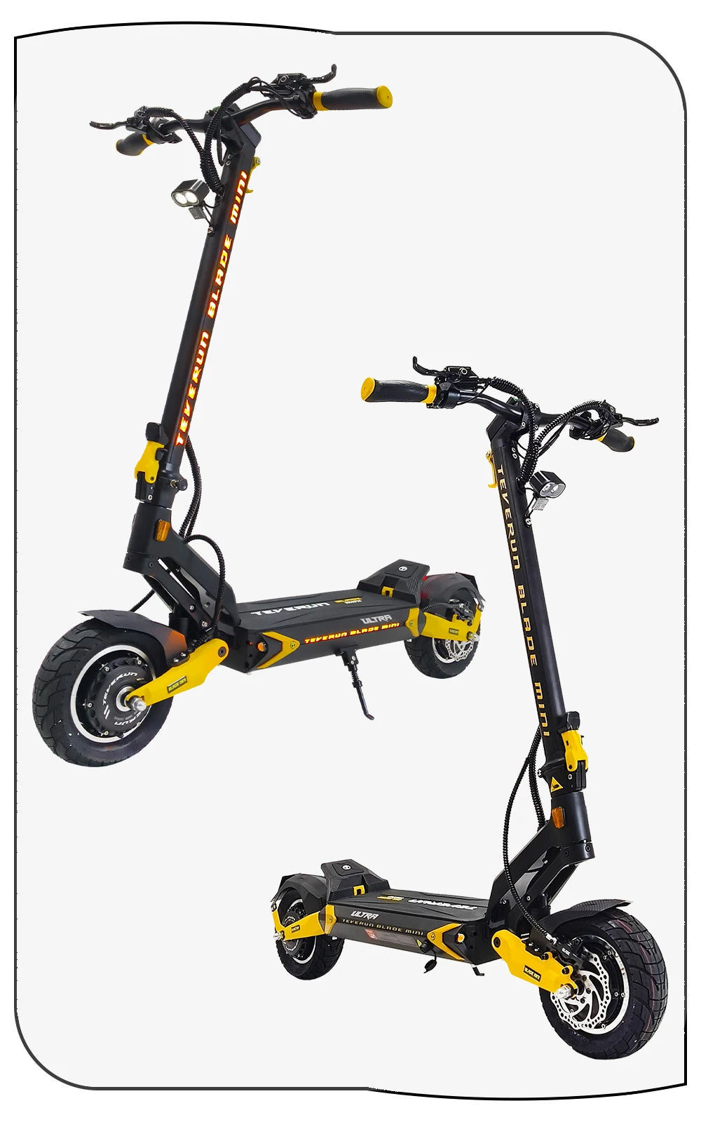 2026 TEVERUN Blade Mini Ultra V4 60V 27Ah Battery 1000Wx2 Motor Built-in Smart LCD Display Max Range 100km 10inch E-Scooter