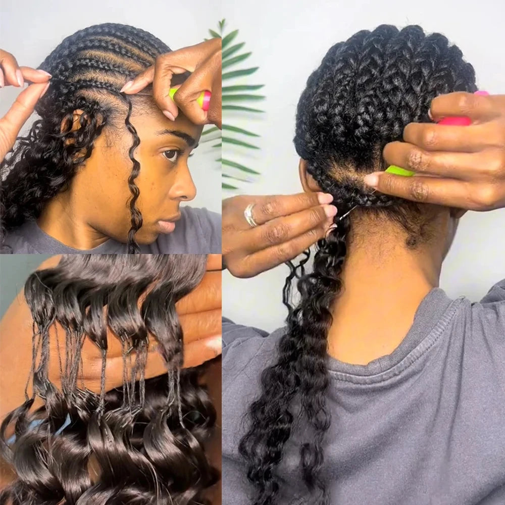 Deep Wave Crochet Hair Extensions – Multiple Colors & Pack Sizes