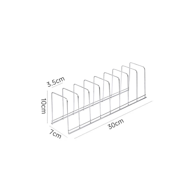 Kitchen Organizer Dish Rack Household Kitchen Drainage Rack Cooking Dish Pan Cover Stand Kitchen Accessories