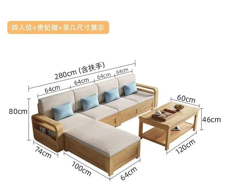 B182 Wood Storage Living Room Sofas Designer Sectional  Nordic Luxury Living Room Sofas Lounges Modern Banken Woonkamer Furnitur