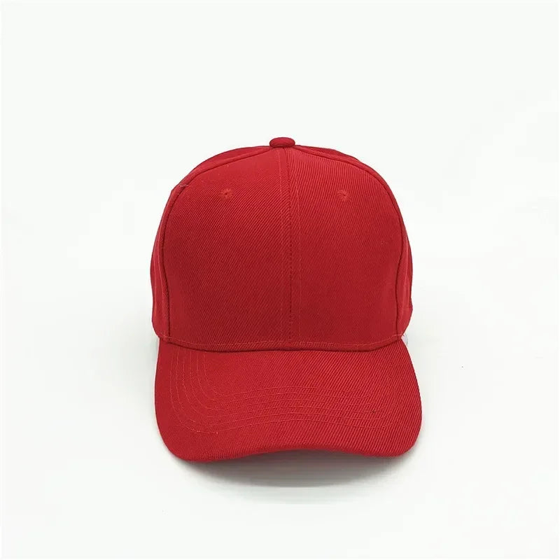 Adult solid acrylic baseball cap Curved visor hats Men women casual plain trucker cap Adjustable sun hats casquette  Dad hats