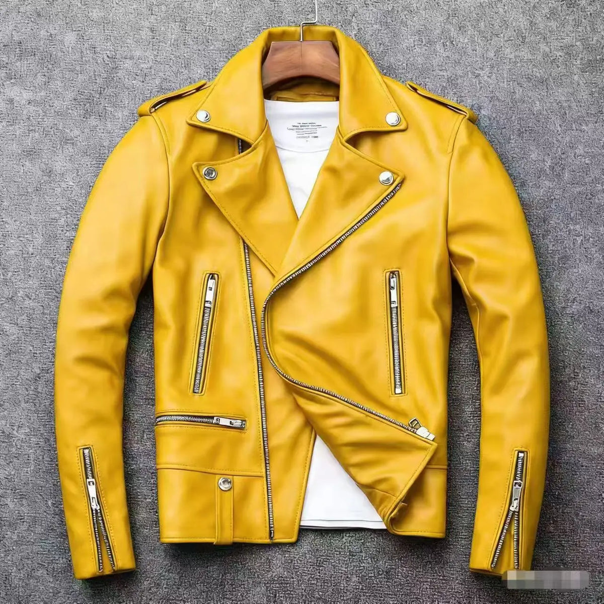 Hong Kong Style Men Leather Jacket Trendy Lapel Men Spring Autumn Top New Style Youth Retro Outerwear High Grade Couple Jacket