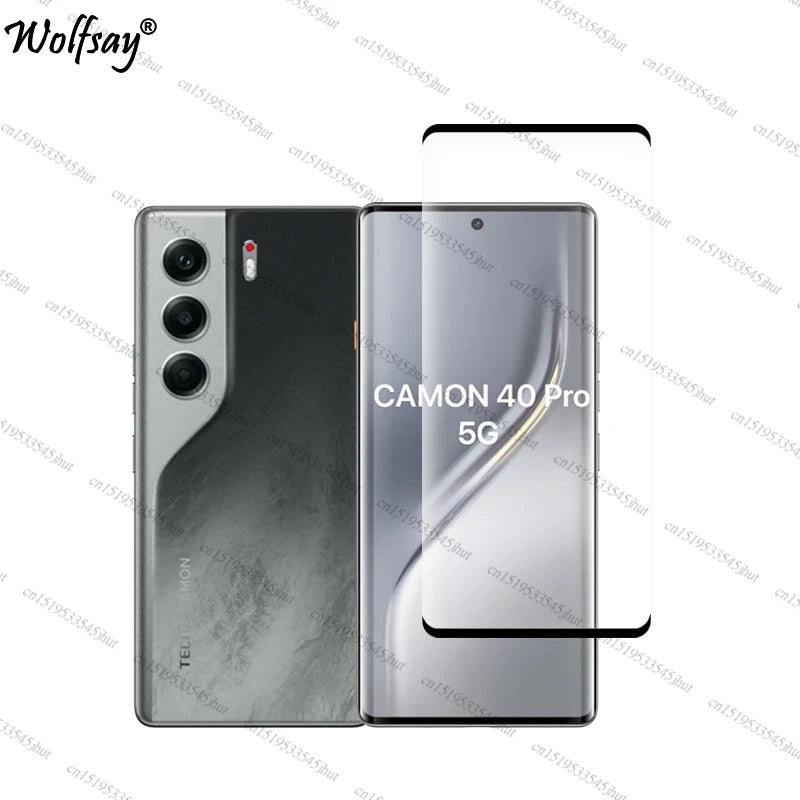 Full Cover Tempered Glass For Tecno Camon 40 Pro Screen Protector Tecno Camon 40 Pro Camera Glass For Tecno Camon 40 Pro Glass