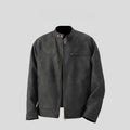 Men's American Retro Brown Leather Jacket Men Motorcycle Er Jacket Casual Baseball Varsity Coat Couple Streetwear Outerwear