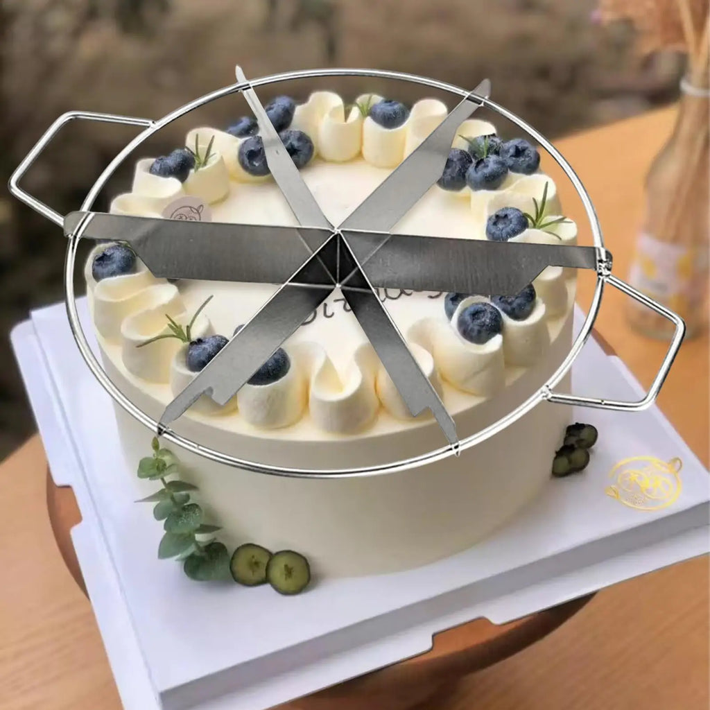 Cheese Cake Cutter Cake Cutting Tool Stainless Steel Pie Cutter Non-Stick Kitchen Gadgets Pastry Cheese Pizza Cutting Press Tool