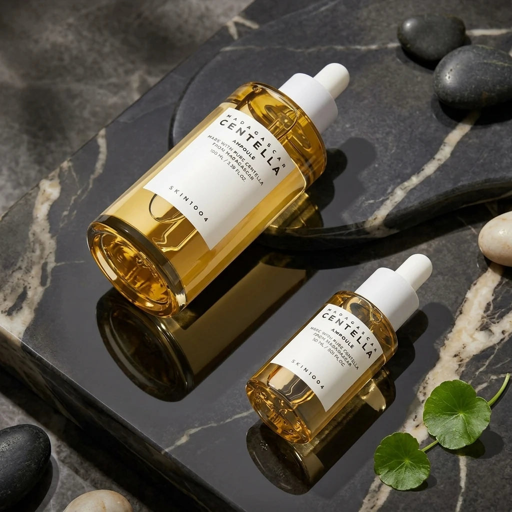 SKIN1004 Travel Set Centella Asiatica Skincare Set Cleansing Oil Foaming Lotion Ampoules Toner Face Cream Soothing Whitening Set